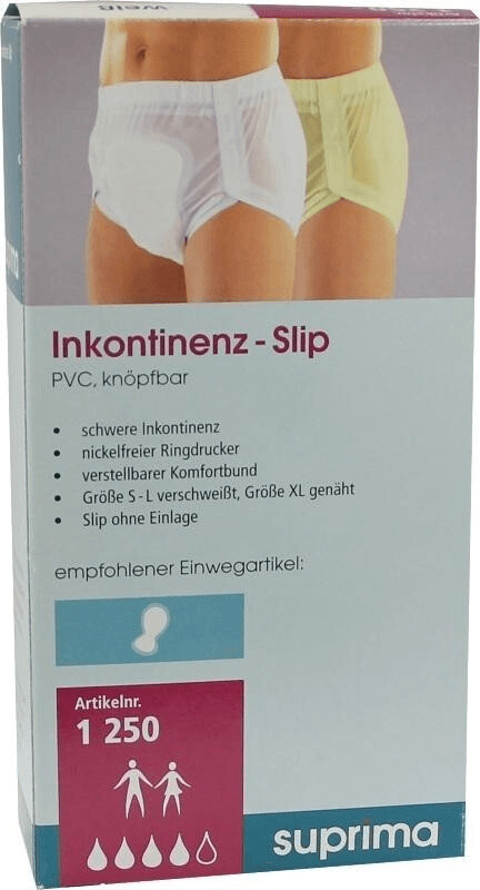 Suprima Inkontinenz-Slip aus PVC zum Knöpfen - bei schwerer Inkontinenz -  1250