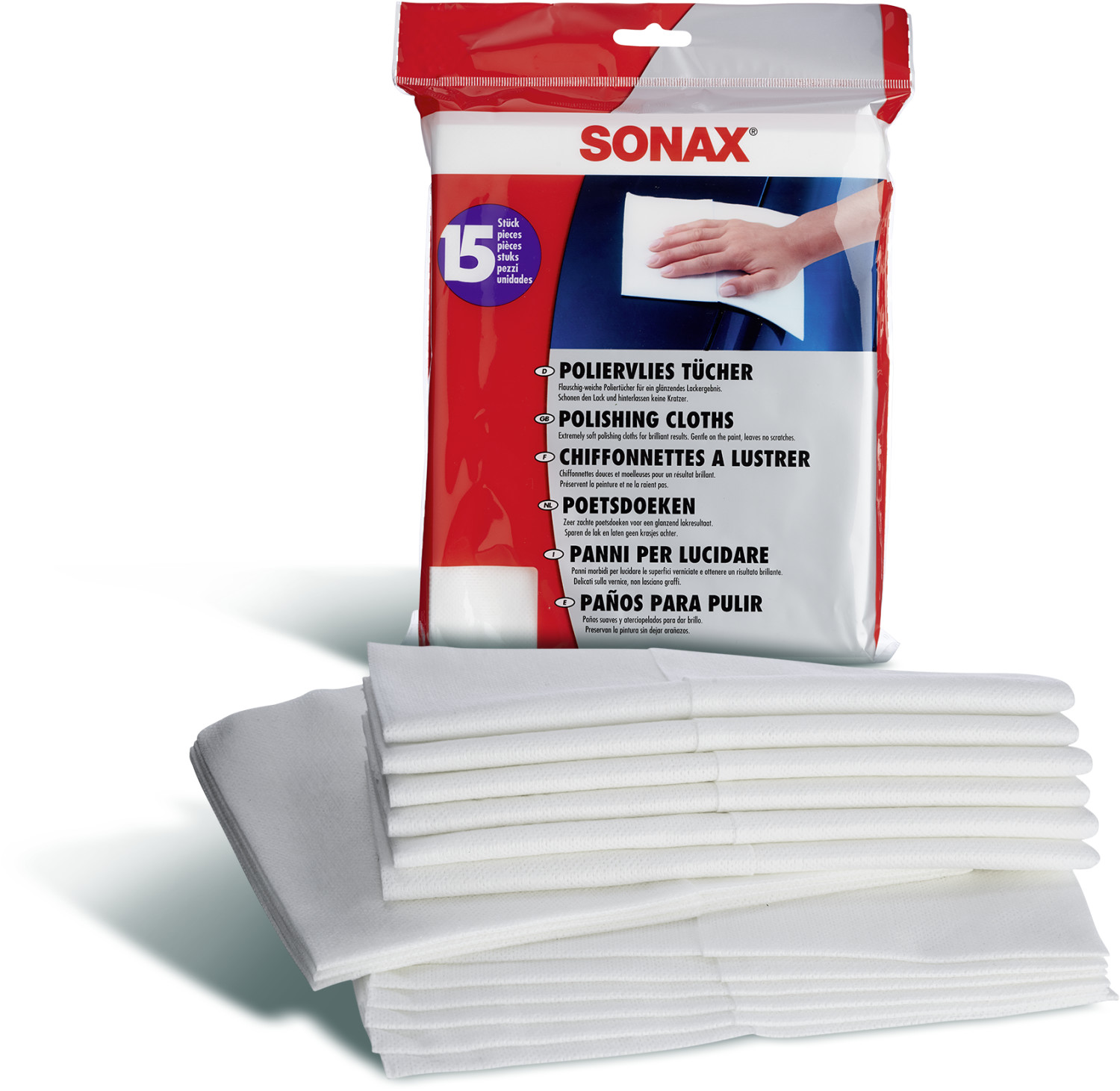 Sonax Chiffonettes à lustrer (15 pièces)