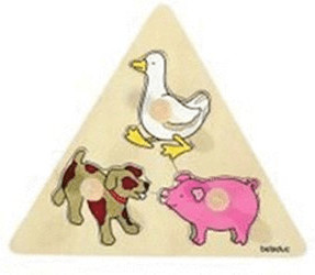 beleduc Puzzle triangulaire animaux