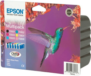  Epson T0807  Multipack 6 farbig C13T08074010 ab 59 57 
