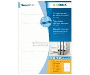 HERMA Superprint etichette per archivi 192 x 38 mm colore: Bianco 