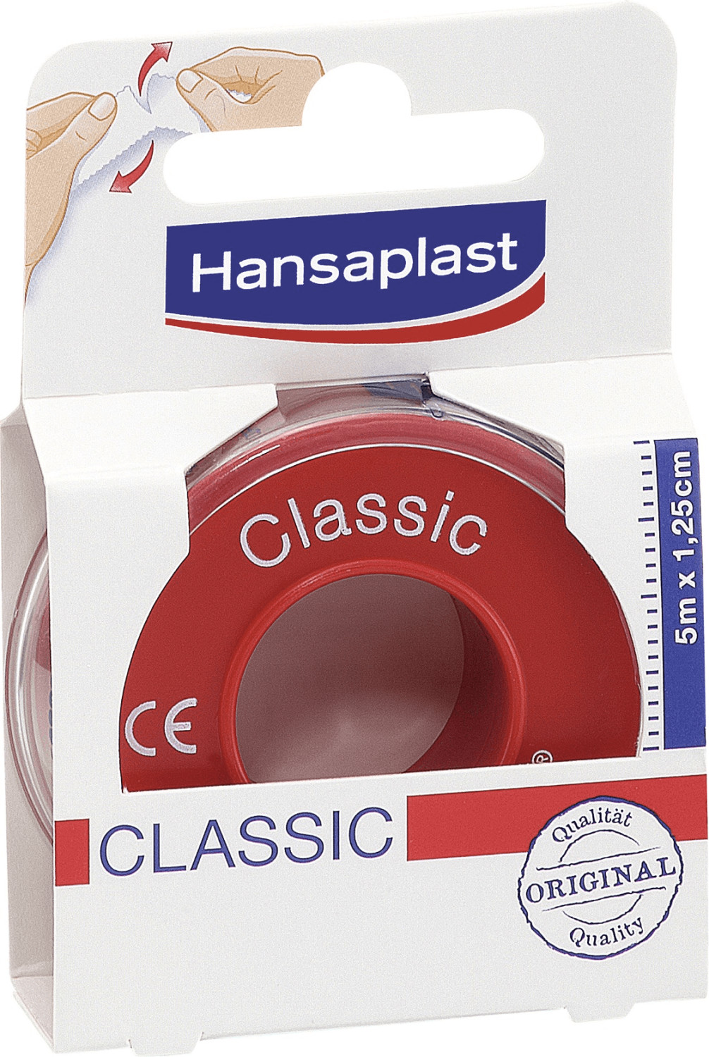 Hansaplast Fixierpflaster Classic 1,25 cm x 5 m