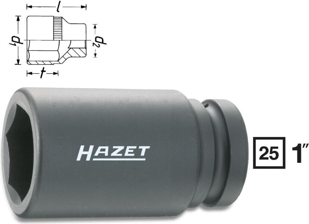 HAZET Steckschlüssel-Einsatz 2850-E24 – Für Zylinderkopfschrauben, 20 Mm Antrieb, Langlebig & Präzise