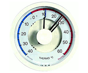 LUXUS Innen und Außen Maxima-Minima-Thermometer Temperaturfühler TFA 30.1024 
