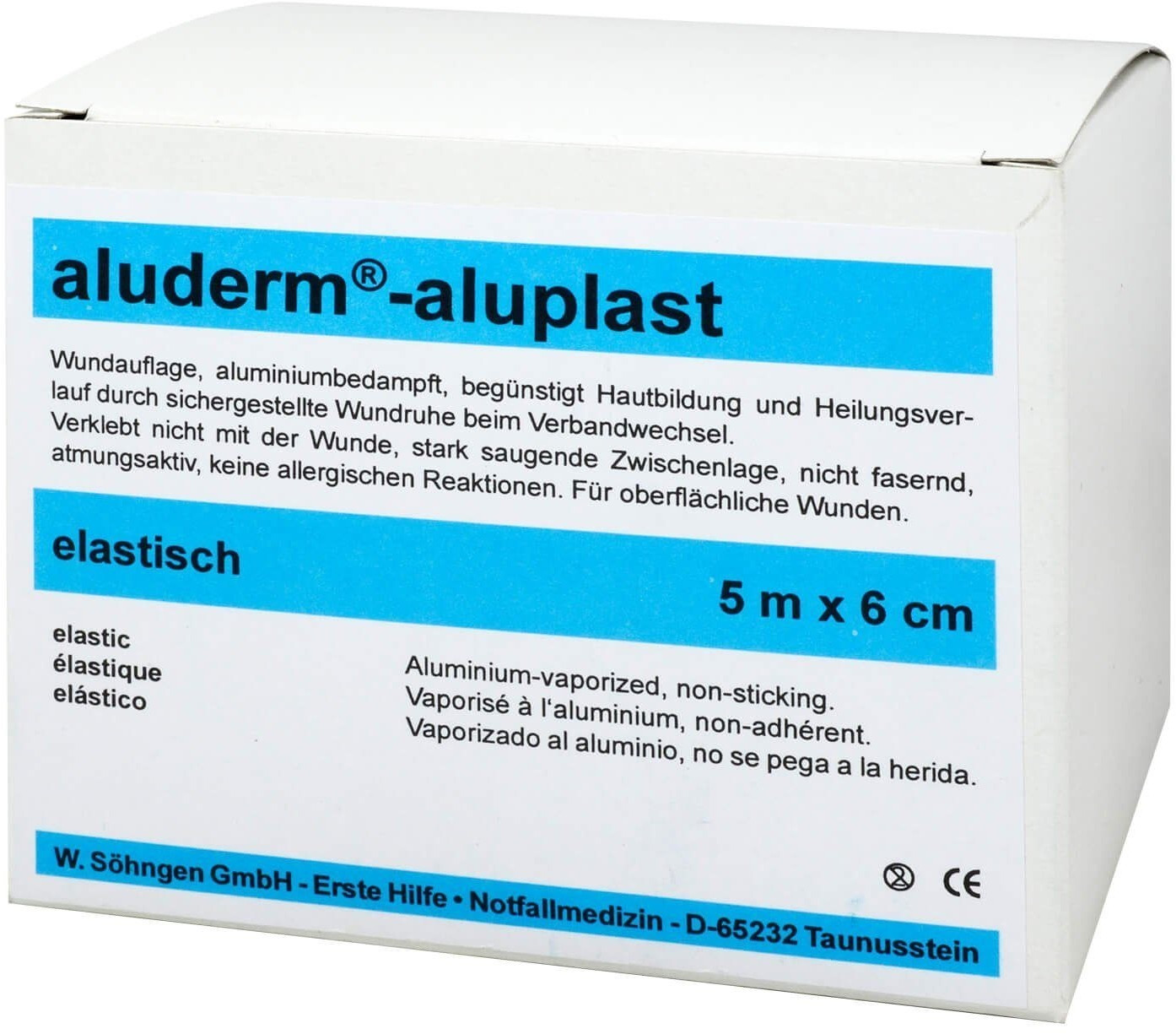 Söhngen Aluderm Aluplast Wundverband-Pflaster 6 cm x 5 m ab 13,21 €