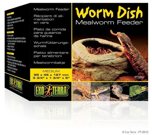 Exo Terra Worm Dish Mealworm Feeder