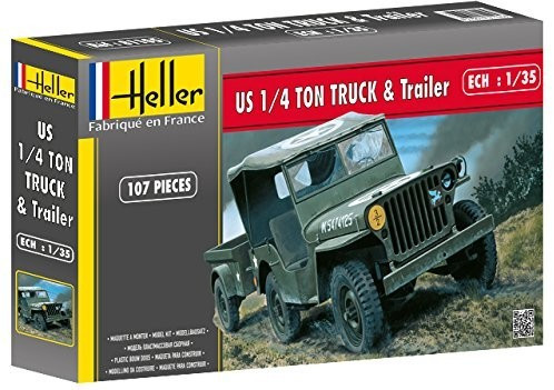 Heller US 1/4 Ton Truck & Trailer (81105)