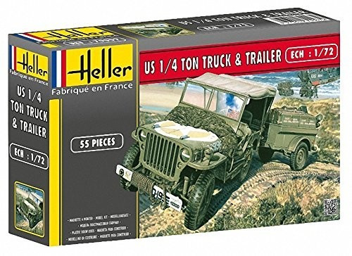 Heller US 1/4 Ton Truck & Trailer (79997)