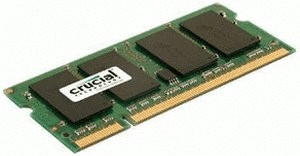 Crucial 1Go SO-DIMM DDR2 PC2-6400 (CT12864AC800) CL6
