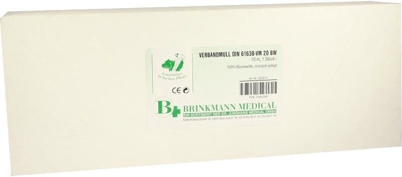 Dr. Junghans Medical Brinkmann Verbandmull 10 cm x 10 m Zickzack