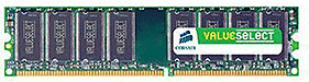 Corsair Value Select 1Go DDR PC2700 (VS1GB333) CL2.5