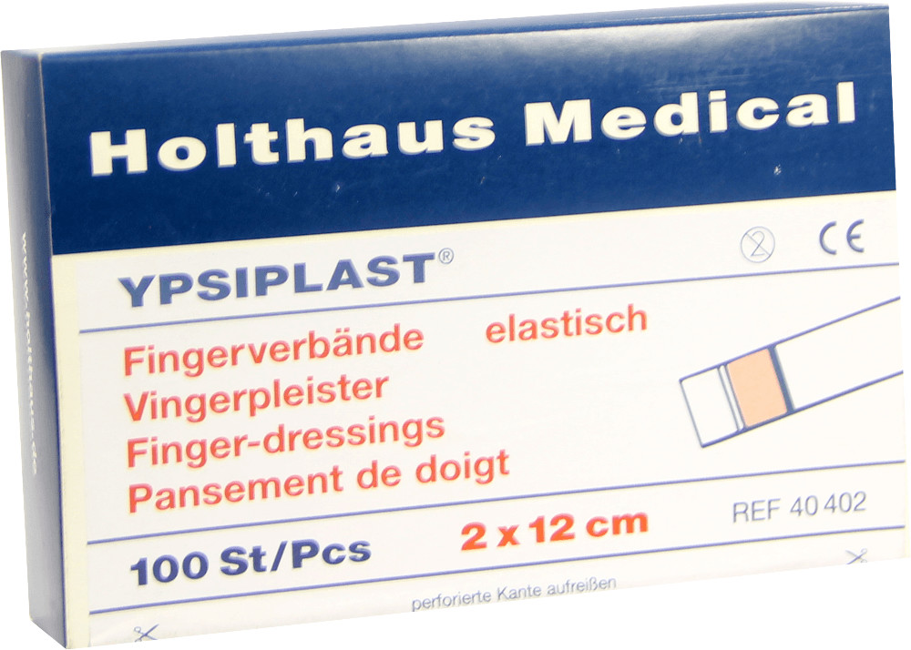Holthaus Ypsiplast Fingerverband 2 x 12 cm Elastisch Haut (100 Stk.) ab  8,11 €