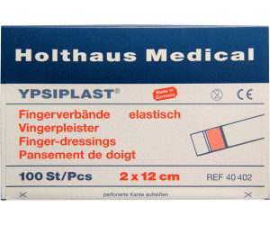 Holthaus Ypsiplast Fingerverband 2 x 12 cm Elastisch Haut (100 Stk.) ab €  8,24