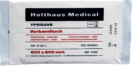 Holthaus Medical Ypsisan Vlieskompressen 10 x 10 cm steril, 50 pcs