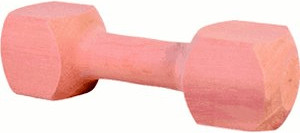 Trixie Haltère bois de traction carré 1 kg