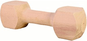 Trixie Haltère bois de traction carré (650 g)