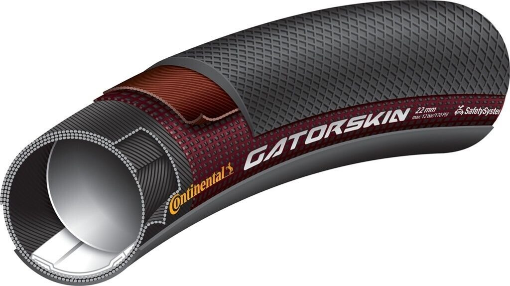 Lot De 2 Pneus Continental Gatorskin 700 X 25 – Noirs, Souples, Neufs