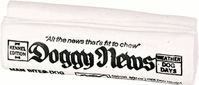 Trixie Journal 'Doggy News' en vinyle (18 cm)