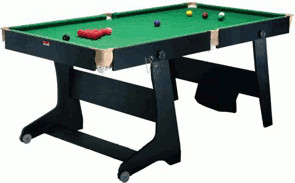 BCE Rock Solid 6ft Snooker & Pool Table (Rolling Folding Leg)