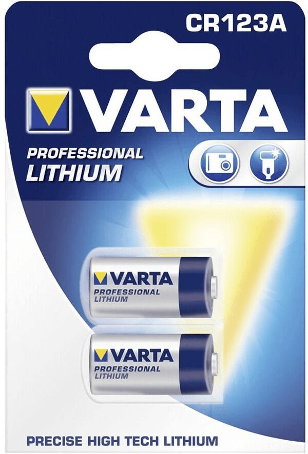 VARTA Fotobatterie CR123A Lithium 3V 1600 mAh (2 St.) ab 3,29 €