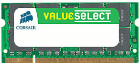 Corsair Value Select 1Go SO-DIMM DDR2 PC2-5300 (VS1GSDS667D2) CL5