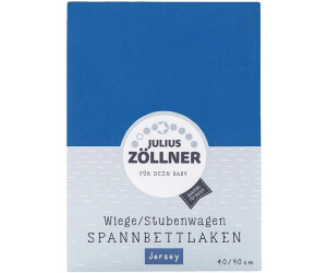 Julius Zöllner Spannbetttuch Jersey 90x40 Hellblau 3er Pack NEU 
