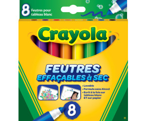 10 crayons feutres à pointe large lavables Crayola