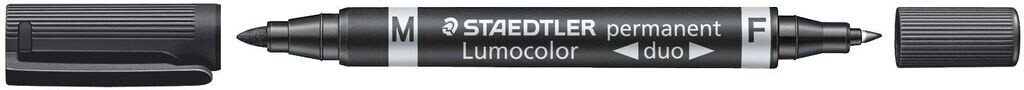 Staedtler Marqueur permanent Lumocolor duo noir