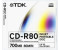 TDK CD-R 700MB 80min 52x 1pk Jewel Case