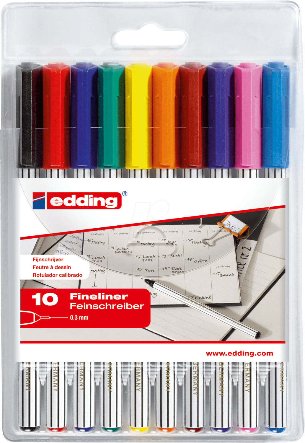 Photos - Felt Tip Pen Edding 89 Office Liner EF - Pack of 10 