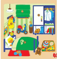 Jumbo Jouet en bois - chambre