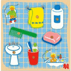 Jumbo Puzzle en bois salle de bains