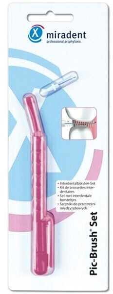 Miradent Pic-Brush Set (pink transparent)