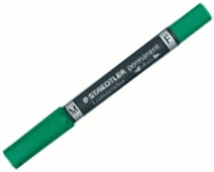 Staedtler Marqueur permanent Lumocolor duo vert