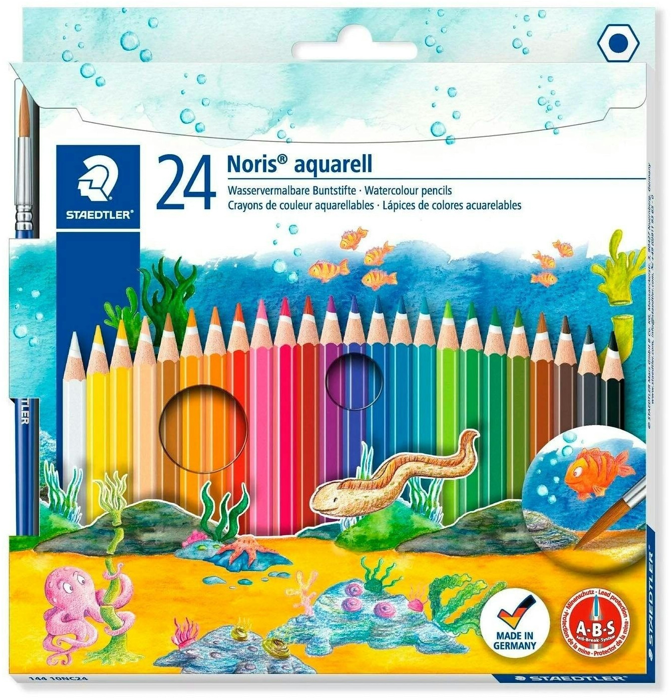 Staedtler Noris Club Crayons aquarellables - Etui cartonné de 24