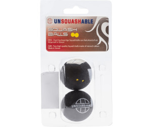 Unsquashable Squashbälle 2er Pack schwarz gelb 