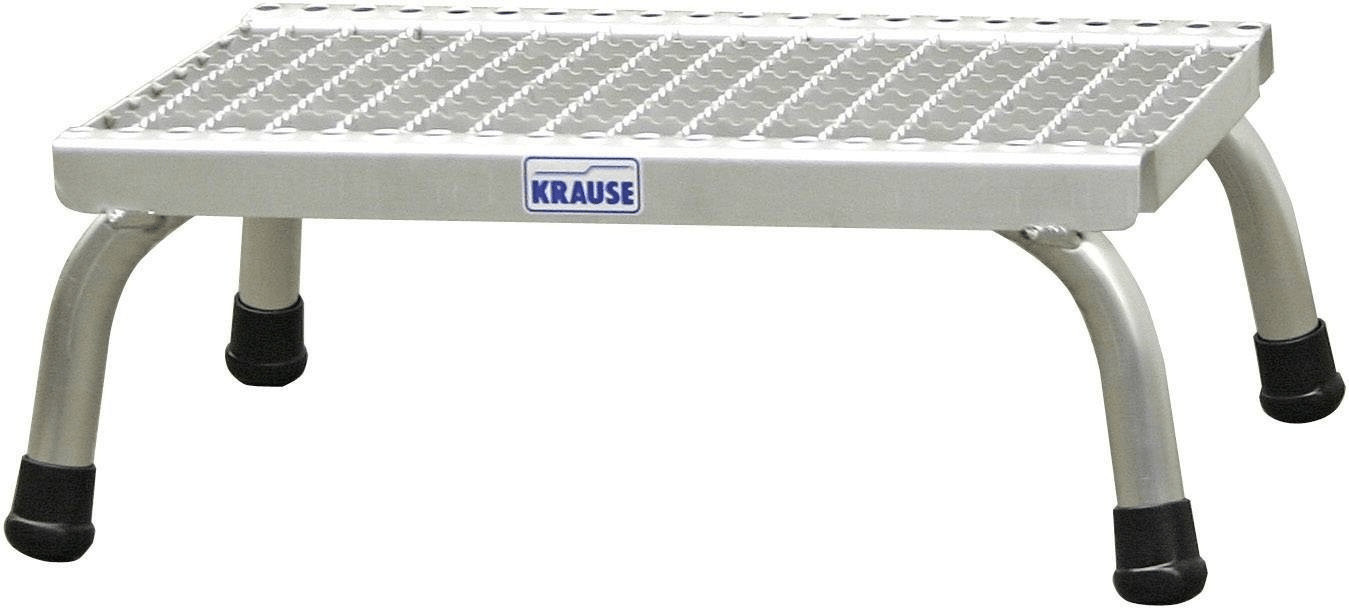 Krause Stabilo Montagetritt Trittleiter 1 Stufe, Arbeitshöhe 2,2 m,  Plattformhöhe: 0,2 m