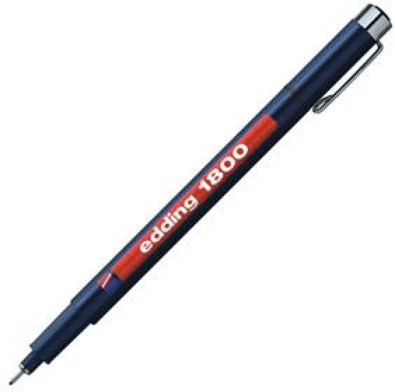 edding 1800 Profi Pen noir (0,1 mm)