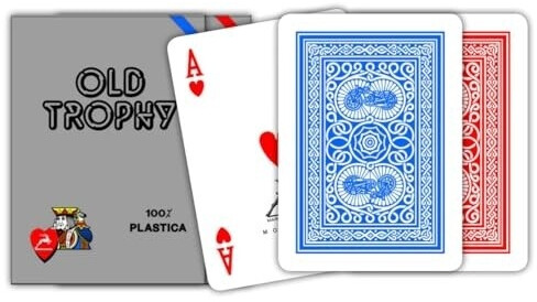 Modiano Cartes 100% plastique - Old trophy bleu