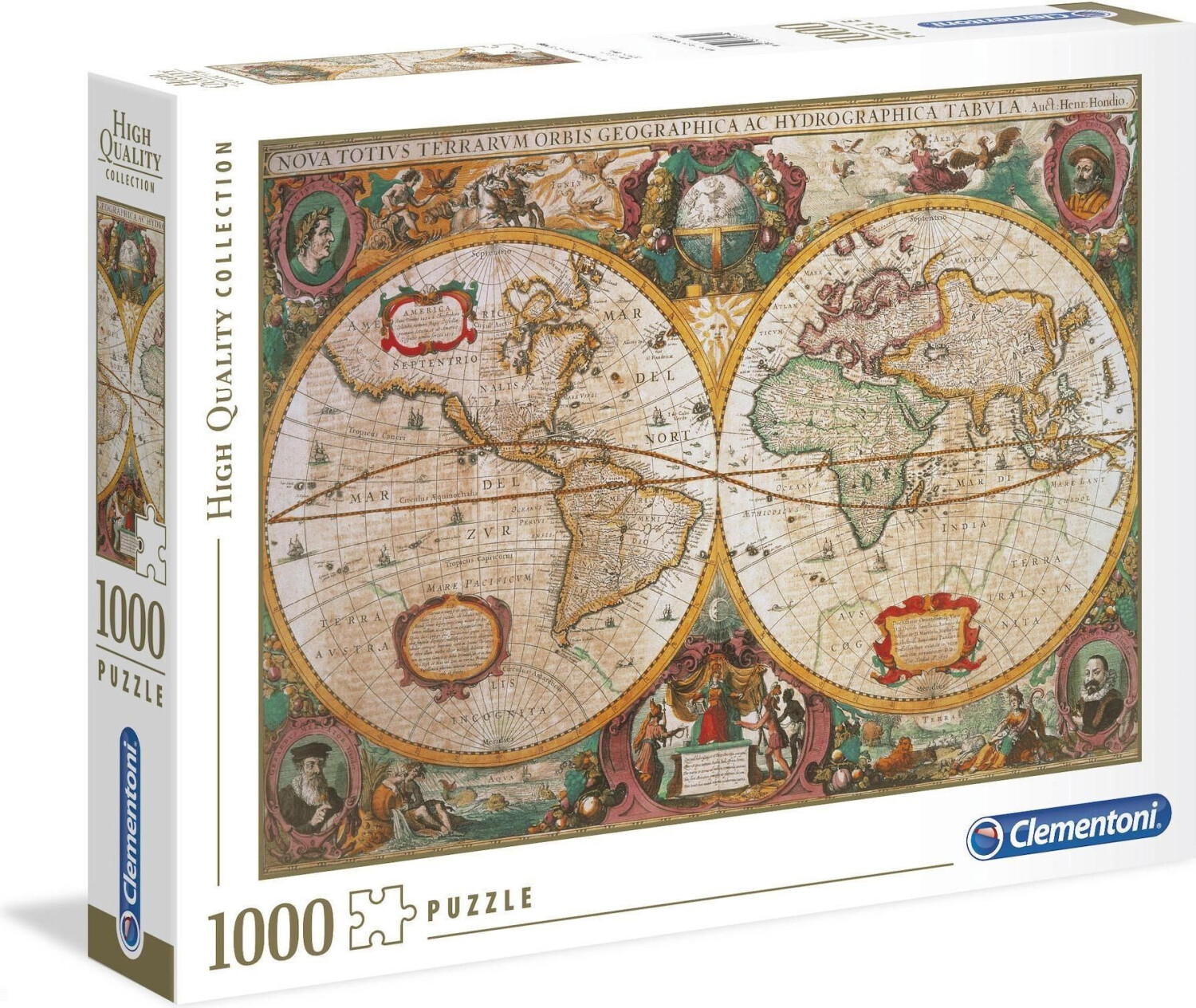 Photos - Jigsaw Puzzle / Mosaic Clementoni Old Map  (1000 pieces)