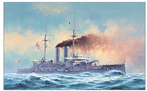 Hasegawa IJN Battleship Mikasa The Battle of the Japan Sea (40021)