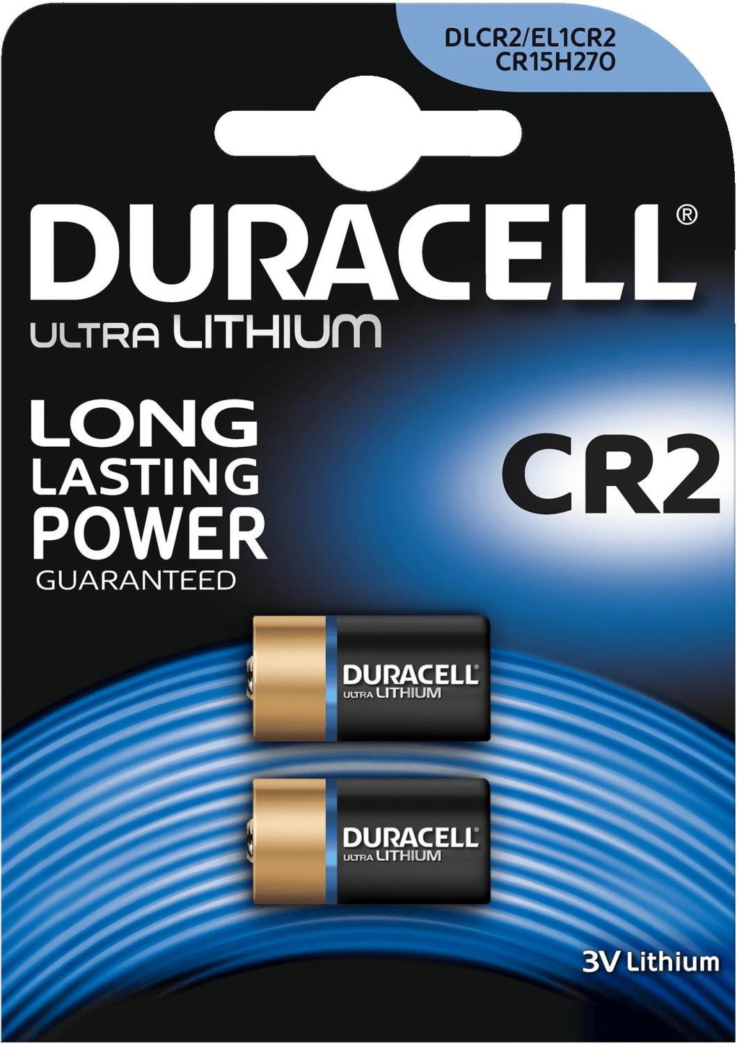 Duracell CR2 Pile lithium haute puissance 3V, pack de 2 (CR15H270), pour  capteurs, verrous sans clé, flashs d'appareil photo et lampes de poche
