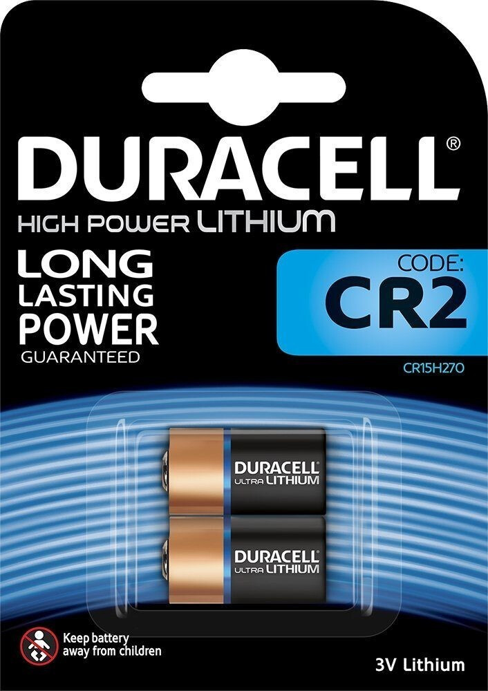 Pile SPE ULTRA Duracell - Pile CR2 Lithium - 3 V - Blister de 2 de