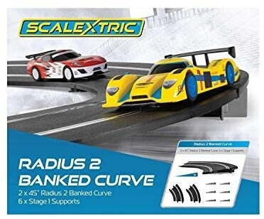 ScaleXtric Virage élevé R2 45° (C8296)