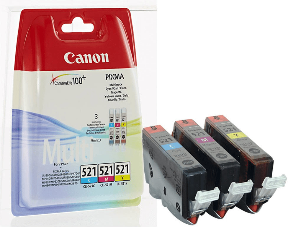 (2934B010) Preise) € bei Preisvergleich ab 29,04 (Februar Multipack Canon | 3-farbig CLI-521 2024