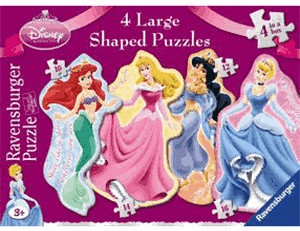 Ravensburger Disney Princess 4 Shaped Puzzles