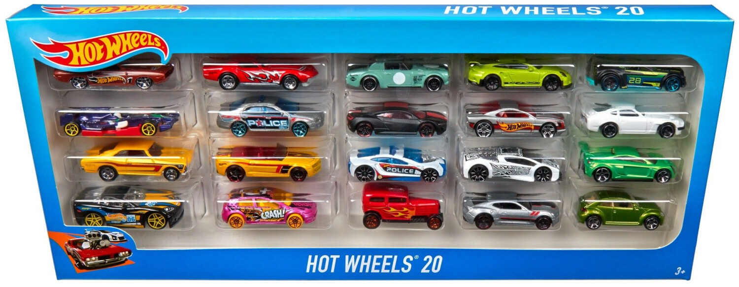 Hot Wheels - Vehicules miniatures - Coffret 20 véhicules- Modèle