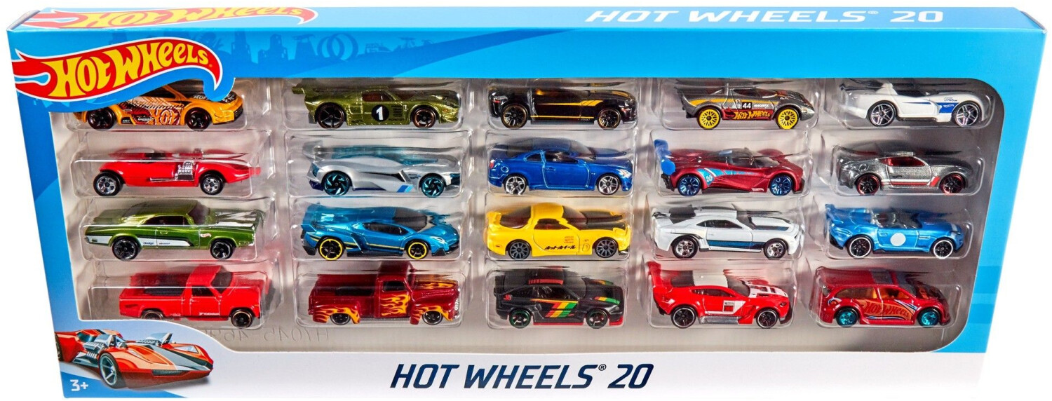 Soldes Hot Wheels Coffret 20 véhicules (H7045) 2024 au meilleur