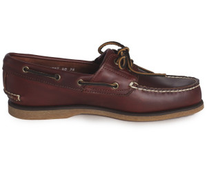 timberland classic 2 eye boat shoe rootbeer smooth