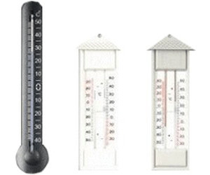 TFA 10.2007 analoges Gartenthermometer Min-Max-Thermometer Außenthermometer Alu 